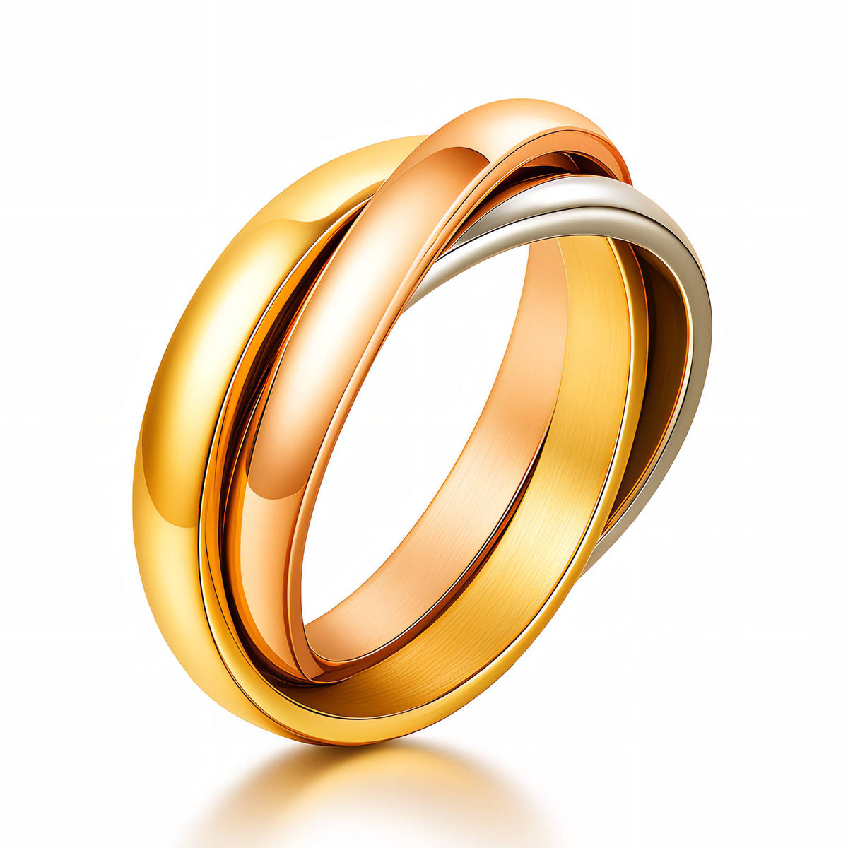 PVD Gold-Plated Stainless Steel Ring - Intensity