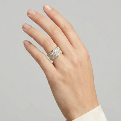 PVD Gold-Plated Stainless Steel Ring - Intensity