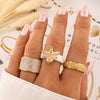 Bee PVD Gold-Plated Ceramic Ring - Intensity