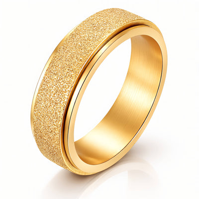 PVD Gold-Plated Stainless Steel Ring - Intensity