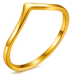 PVD Gold-Plated Stainless Steel Ring - Intensity