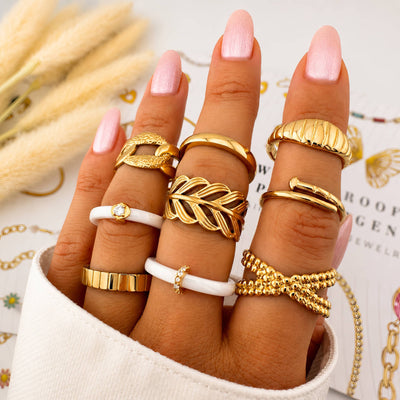 PVD Gold-Plated Stainless Steel Ring - Intensity