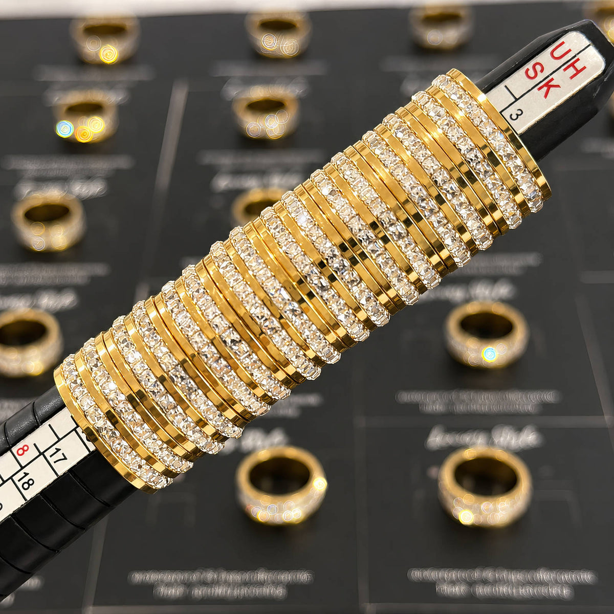 PVD Gold-Plated Stainless Steel Ring - Intensity