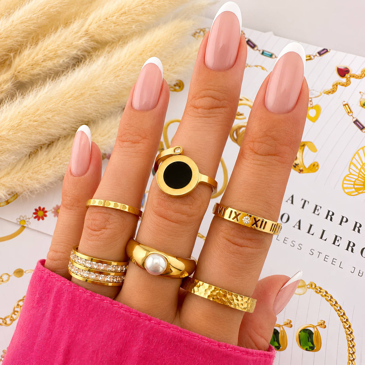 PVD Gold-Plated Stainless Steel Ring - Intensity