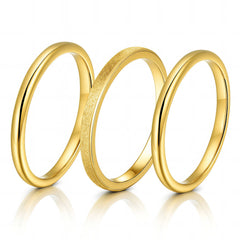 PVD Gold-Plated Stainless Steel Ring - Intensity