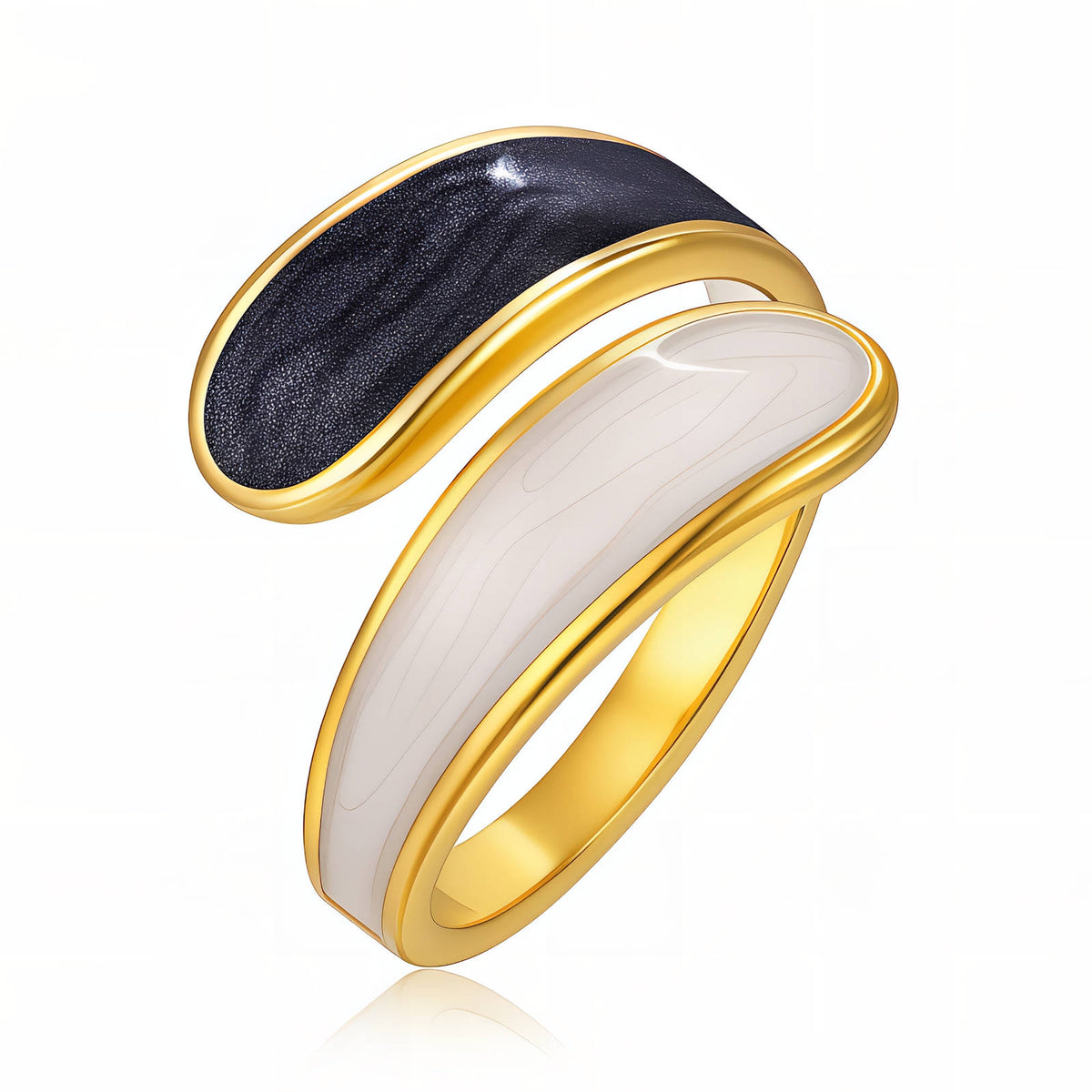 PVD Gold-Plated Stainless Steel Ring - Intensity