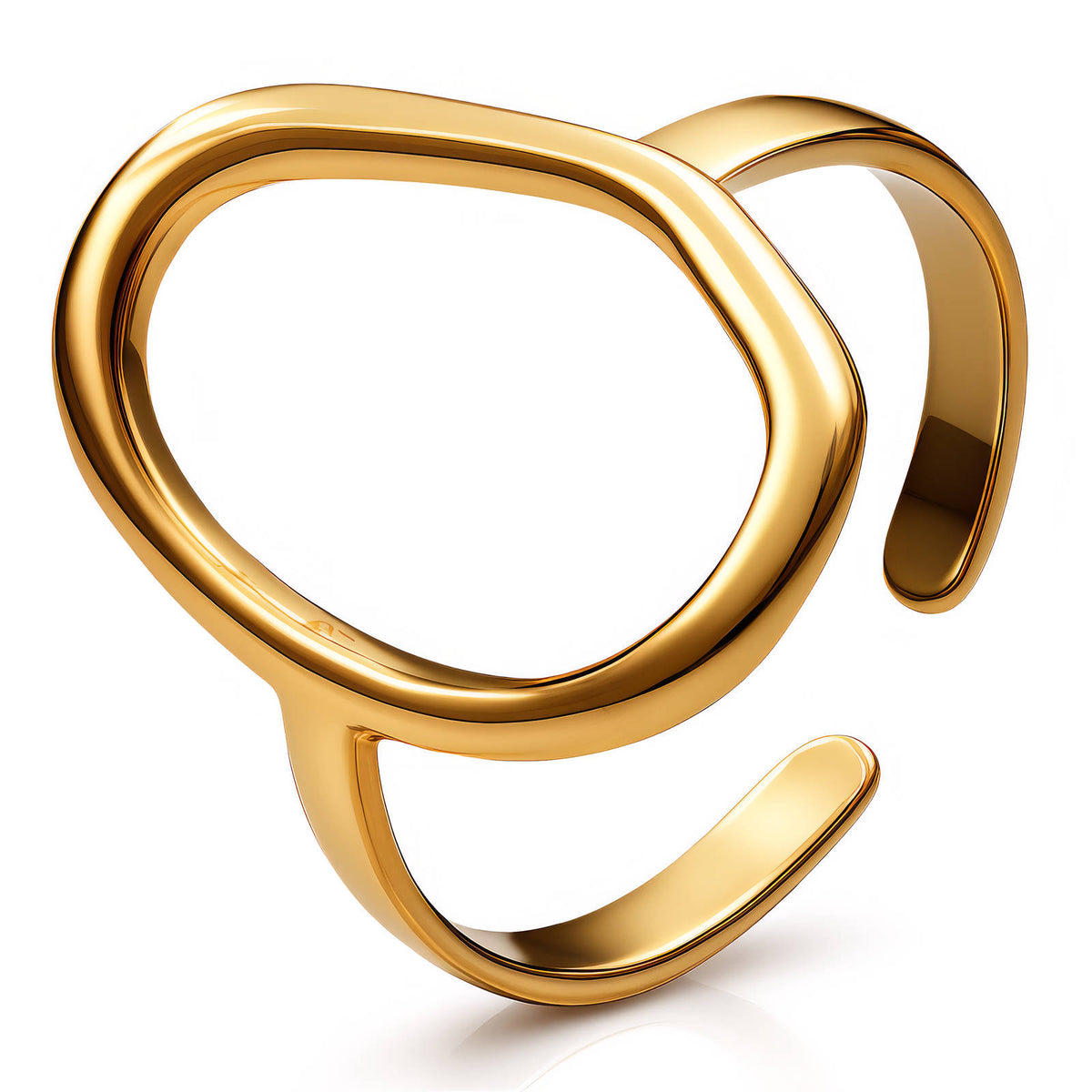 PVD Gold-Plated Stainless Steel Ring - Intensity