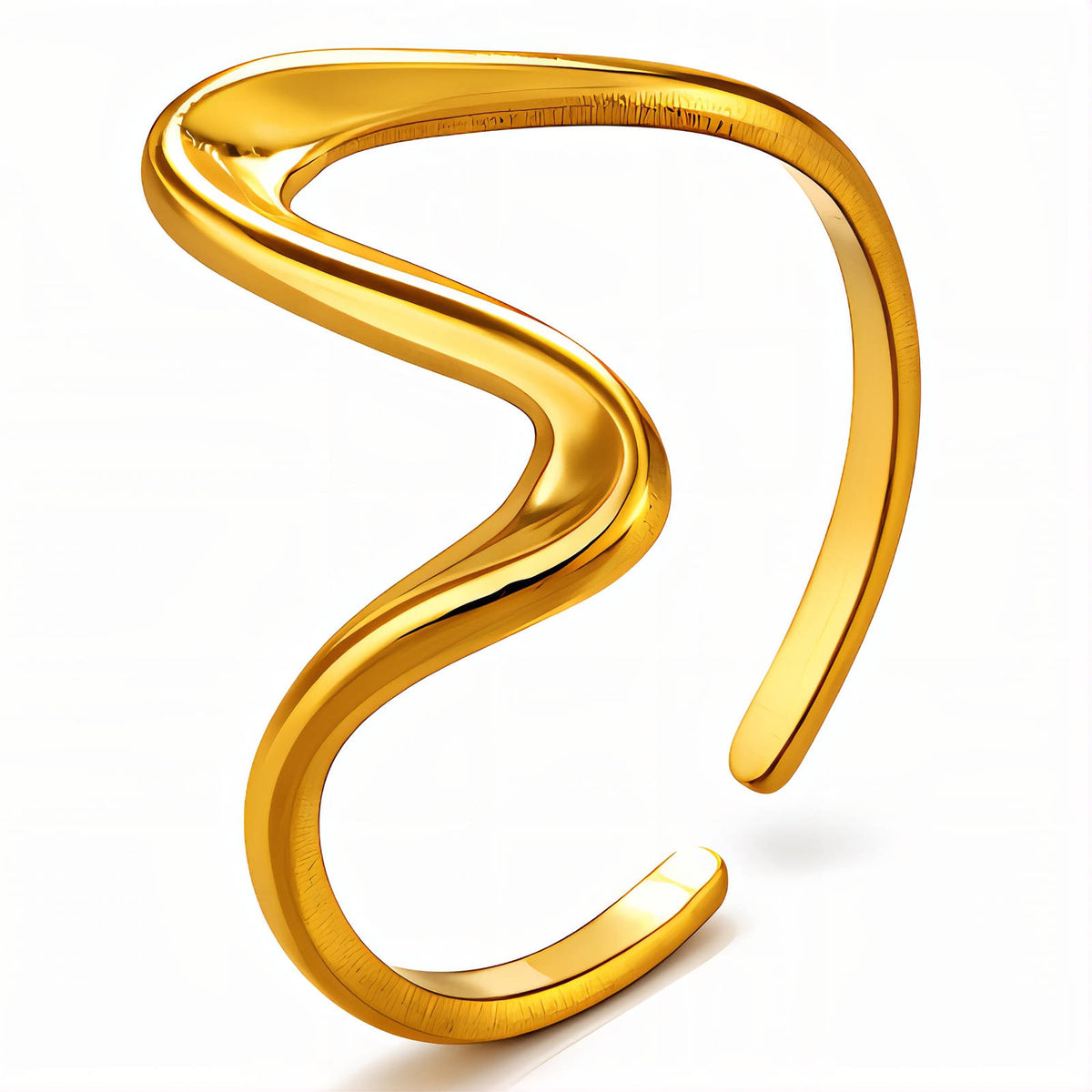 PVD Gold-Plated Stainless Steel Ring - Intensity