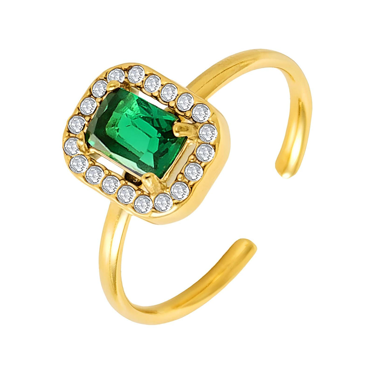 PVD Gold-Plated Stainless Steel Ring - Intensity