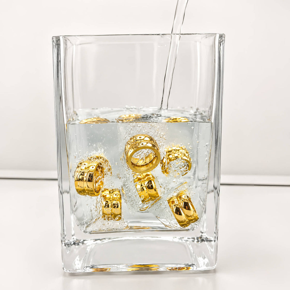 PVD Gold-Plated Stainless Steel Ring - Intensity