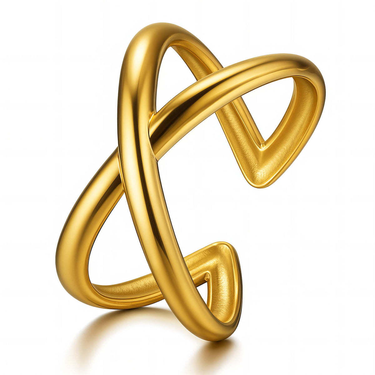 PVD Gold-Plated Stainless Steel Ring - Intensity