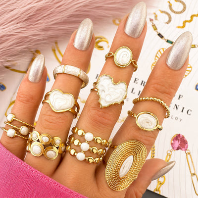 PVD Gold-Plated Stainless Steel Ring - Intensity