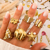 Bow PVD Gold-Plated Stainless Steel Ring - Intensity