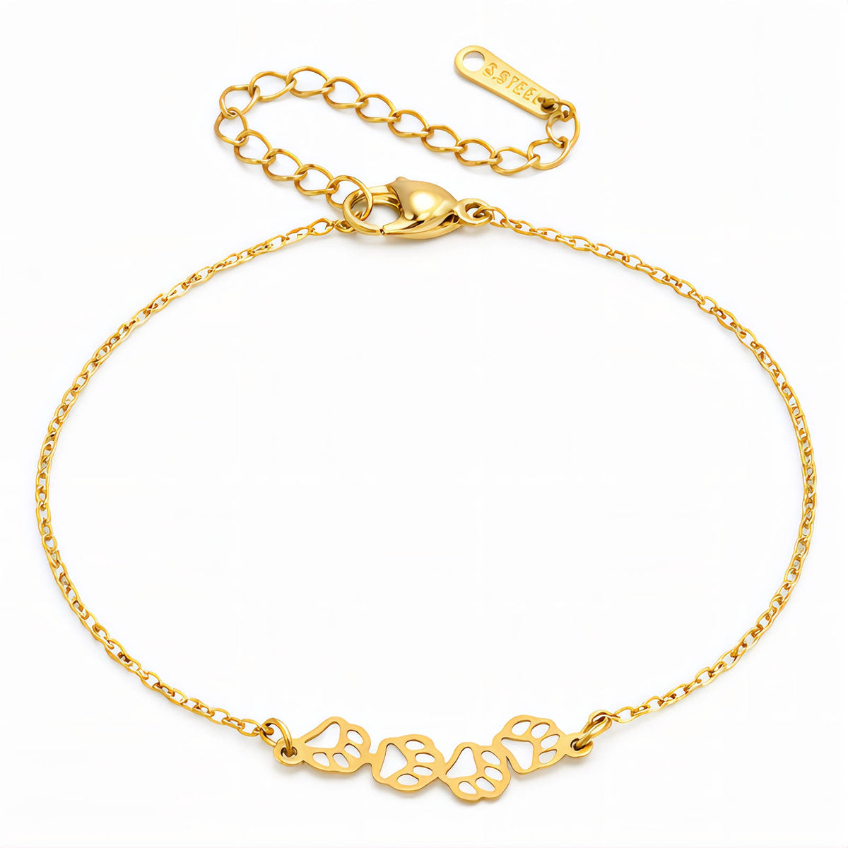 Paws PVD Gold-Plated Stainless Steel Bracelet - Intensity