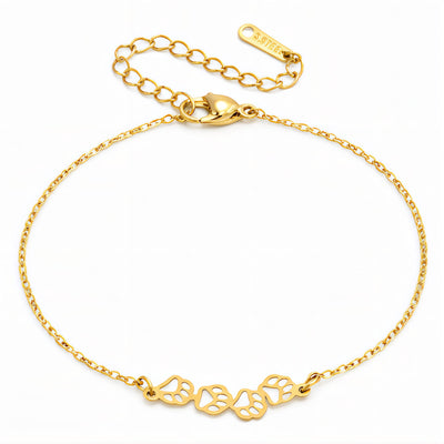 Paws PVD Gold-Plated Stainless Steel Bracelet - Intensity