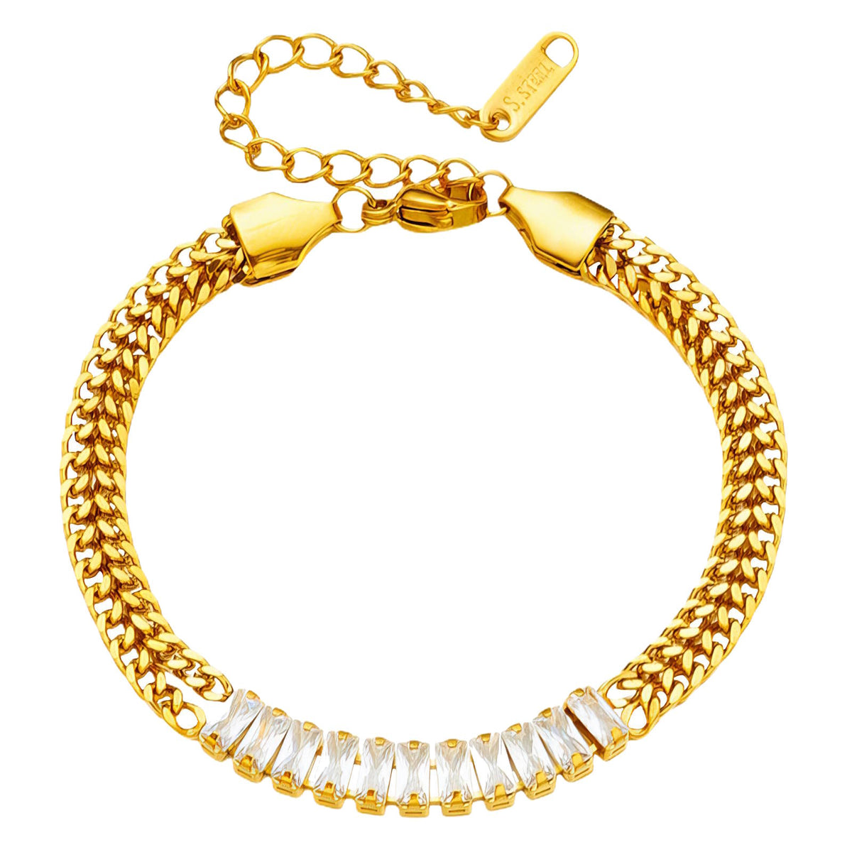 PVD Gold-Plated Stainless Steel Bracelet - Intensity