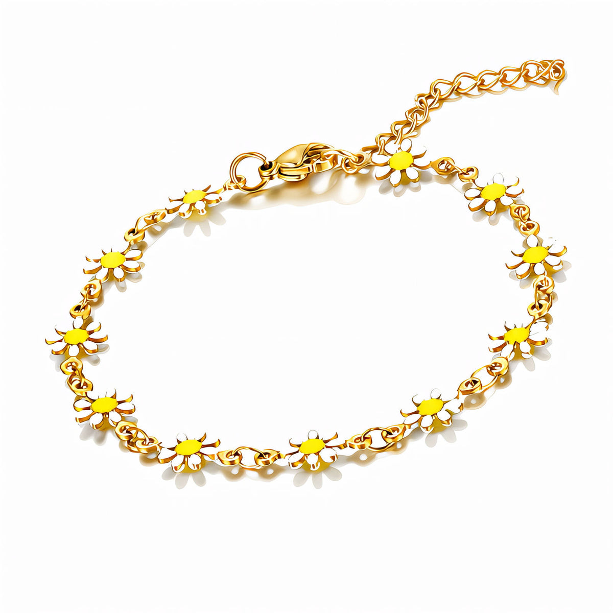 Flower Meadow PVD Gold-Plated Steel Bracelet - Intensity
