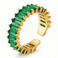PVD Gold-Plated Stainless Steel Ring - Intensity