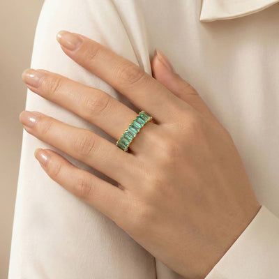 PVD Gold-Plated Stainless Steel Ring - Intensity
