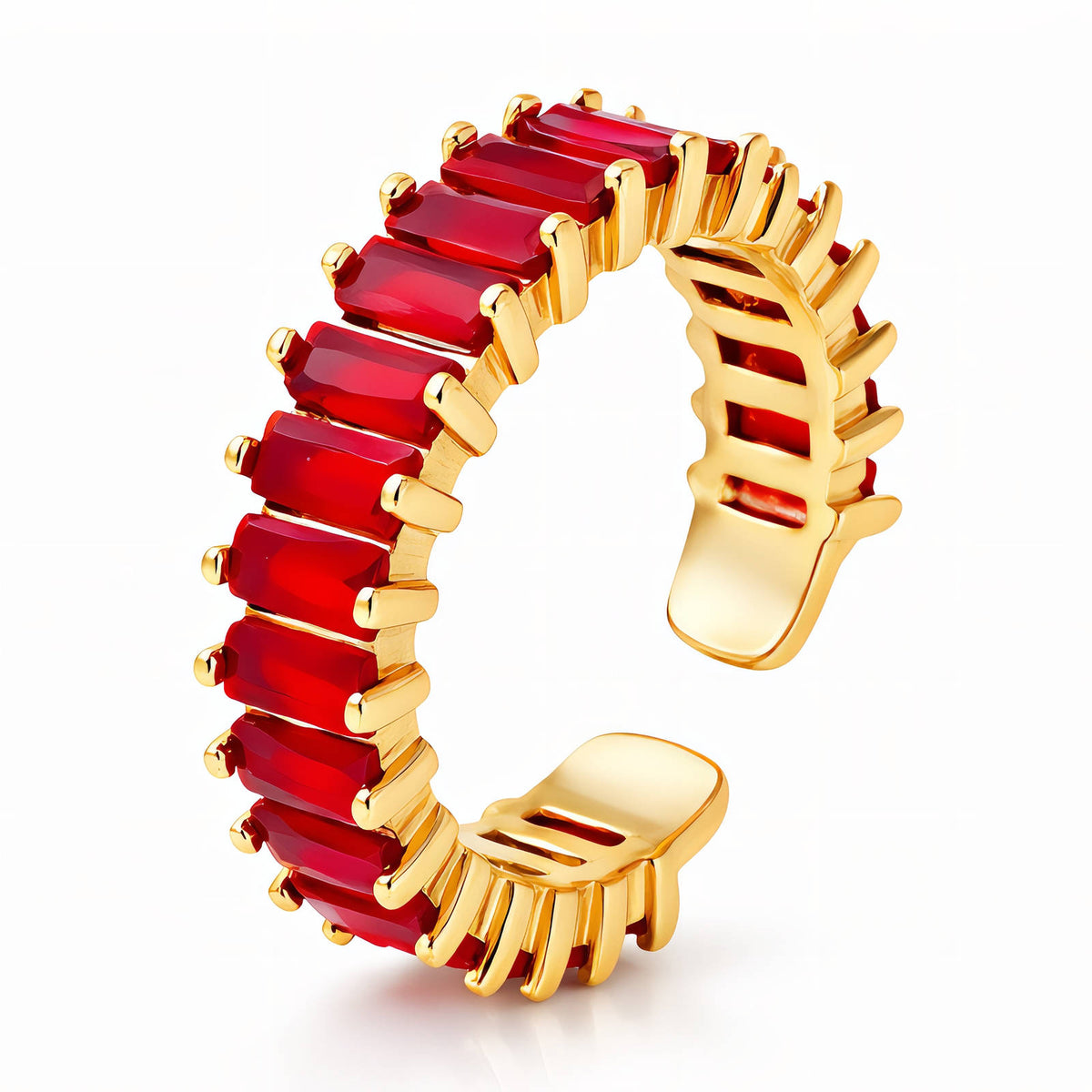 PVD Gold-Plated Stainless Steel Ring - Intensity