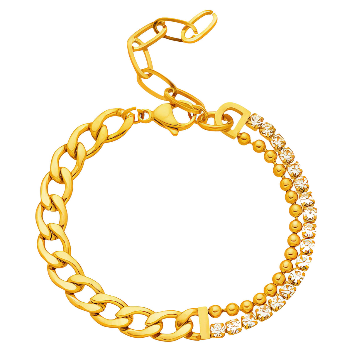 PVD Gold-Plated Stainless Steel Bracelet - Intensity