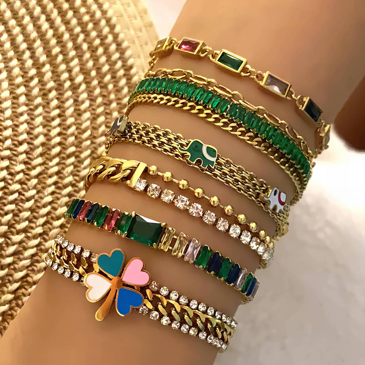 PVD Gold-Plated Stainless Steel Bracelet - Intensity