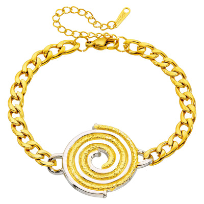 PVD Gold-Plated Stainless Steel Bracelet - Intensity