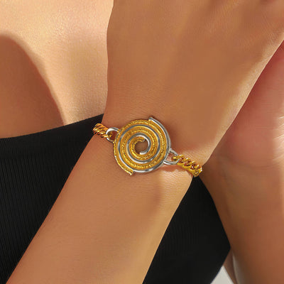 PVD Gold-Plated Stainless Steel Bracelet - Intensity