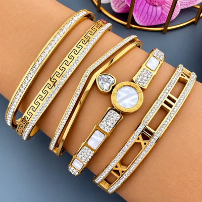 PVD Gold-Plated Stainless Steel Bracelet - Intensity