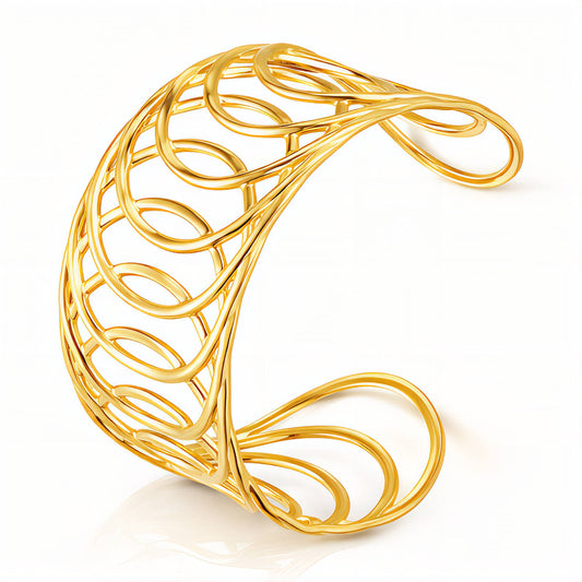 PVD Gold-Plated Stainless Steel Bracelet - Intensity