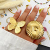 Butterfly PVD Gold-Plated Stainless Steel Ring - Intensity