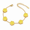 Flower Meadow PVD Gold-Plated Steel Bracelet - Bubble Pop