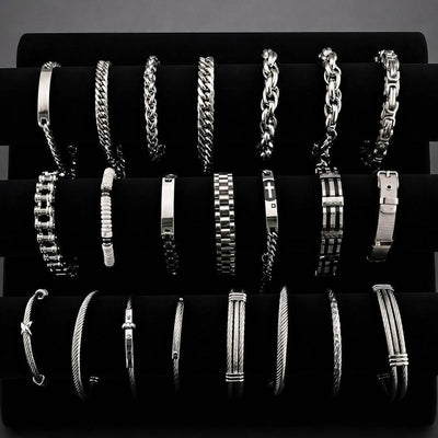 Men's Black PVD (TiCN) Stainless Steel Bracelet - Prime Code