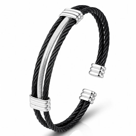 Men's Black PVD (TiCN) Stainless Steel Bracelet - Prime Code