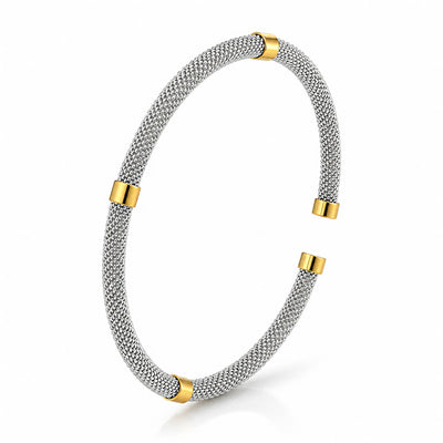 Men's PVD Gold-Plated Stainless Steel Bracelet - Prime Code
