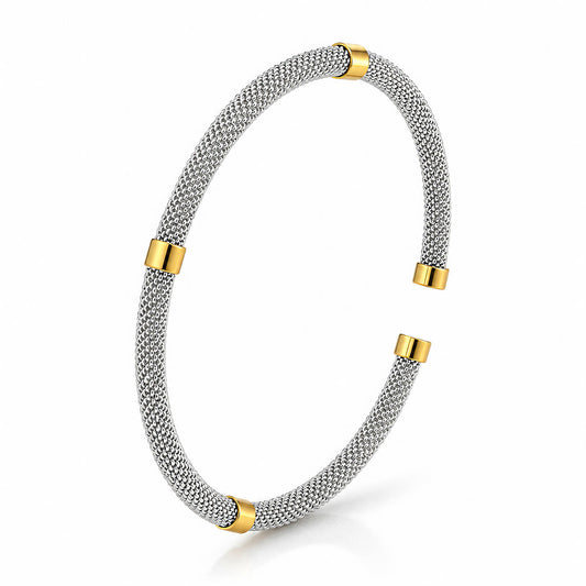 Men's PVD Gold-Plated Stainless Steel Bracelet - Prime Code
