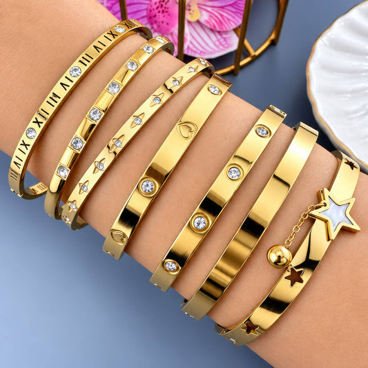 PVD Gold-Plated Stainless Steel Bracelet - Intensity