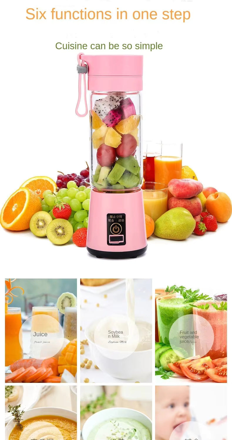 2 in 1 mini blender juicer for blending fruits and vegetables into healthy drinks.