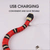 Smart Sensing Snake Cat Toy – USB Rechargeable Interactive Cat Teaser
