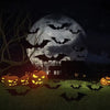 12-Pack Purple LED Bat Wall Stickers | Glow in the Dark 3D Halloween Window Decor