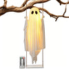 Glowing LED Ghost Swing Lantern | Halloween Decor
