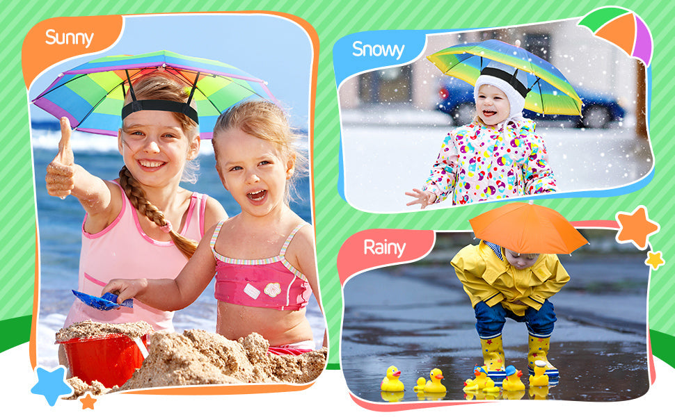 Hands-free hat umbrella for every season – ideal for rain, sun, and outdoor use