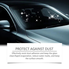 Brush using multi-functional oil film cleaning program protection against dust, especially applied in windshields and mirrors of cars, thus ensures a clear and unsoiled glass surface free from debris.